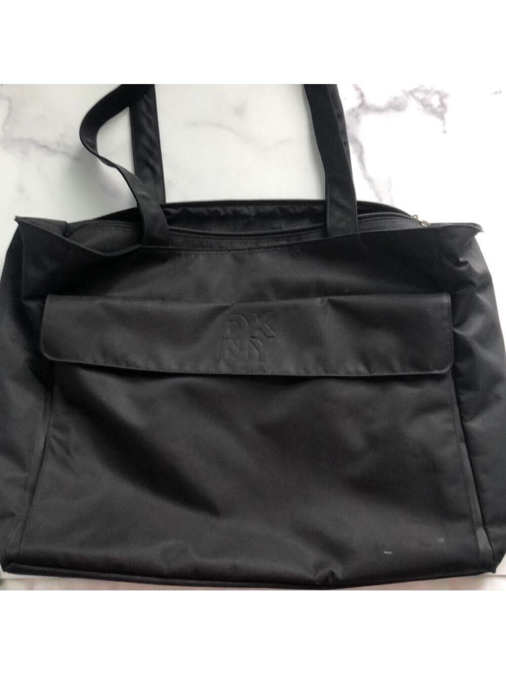 DKNY Large Black Nylon Baby or Shoulder Bag